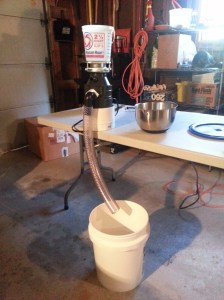 Apple Crusher (modified garbage disposal!)